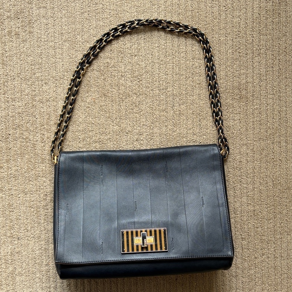 Fendi Leather Shoulder Bag - Authentic